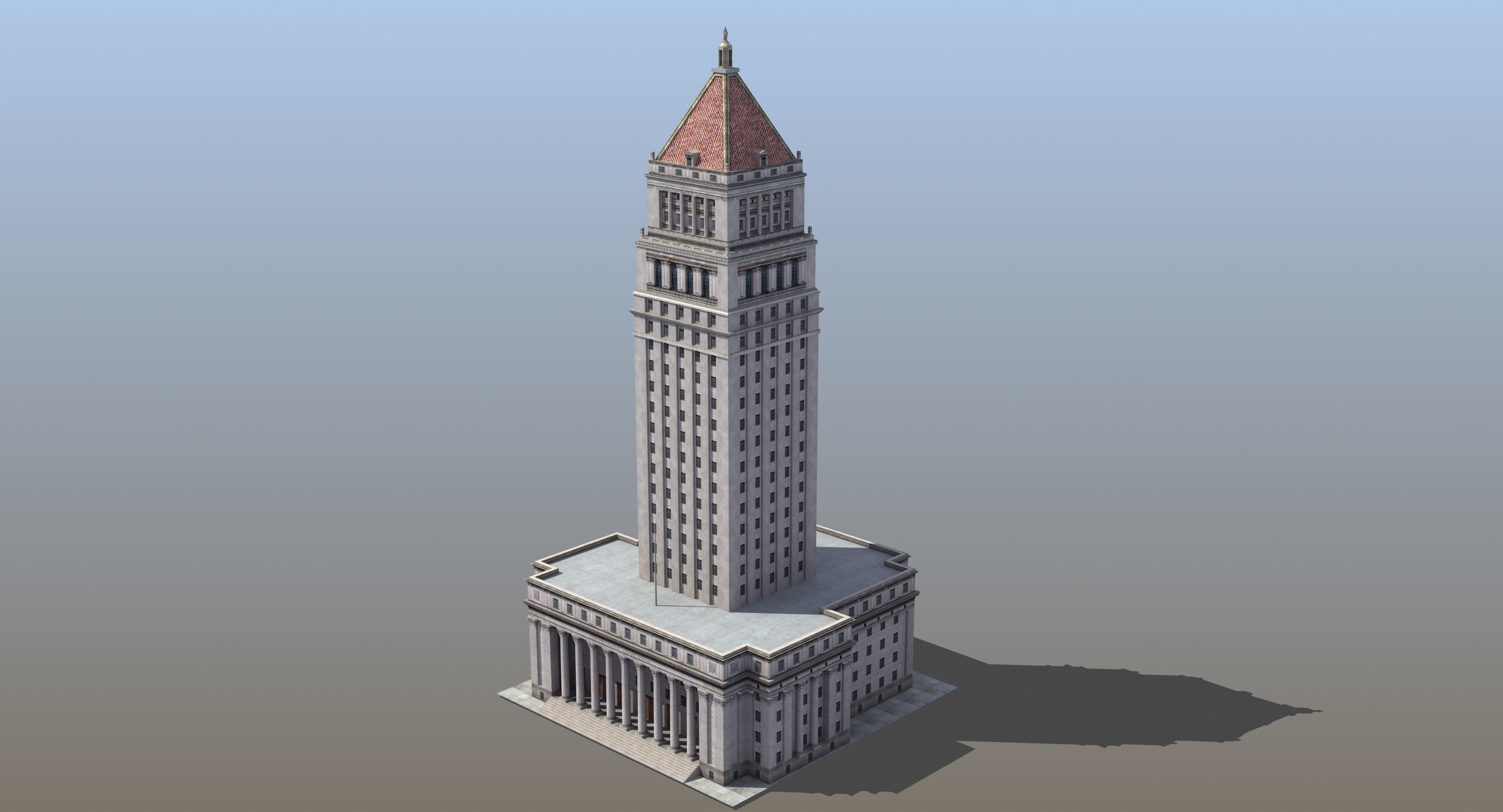 City Courthouse Building 3D model_12
