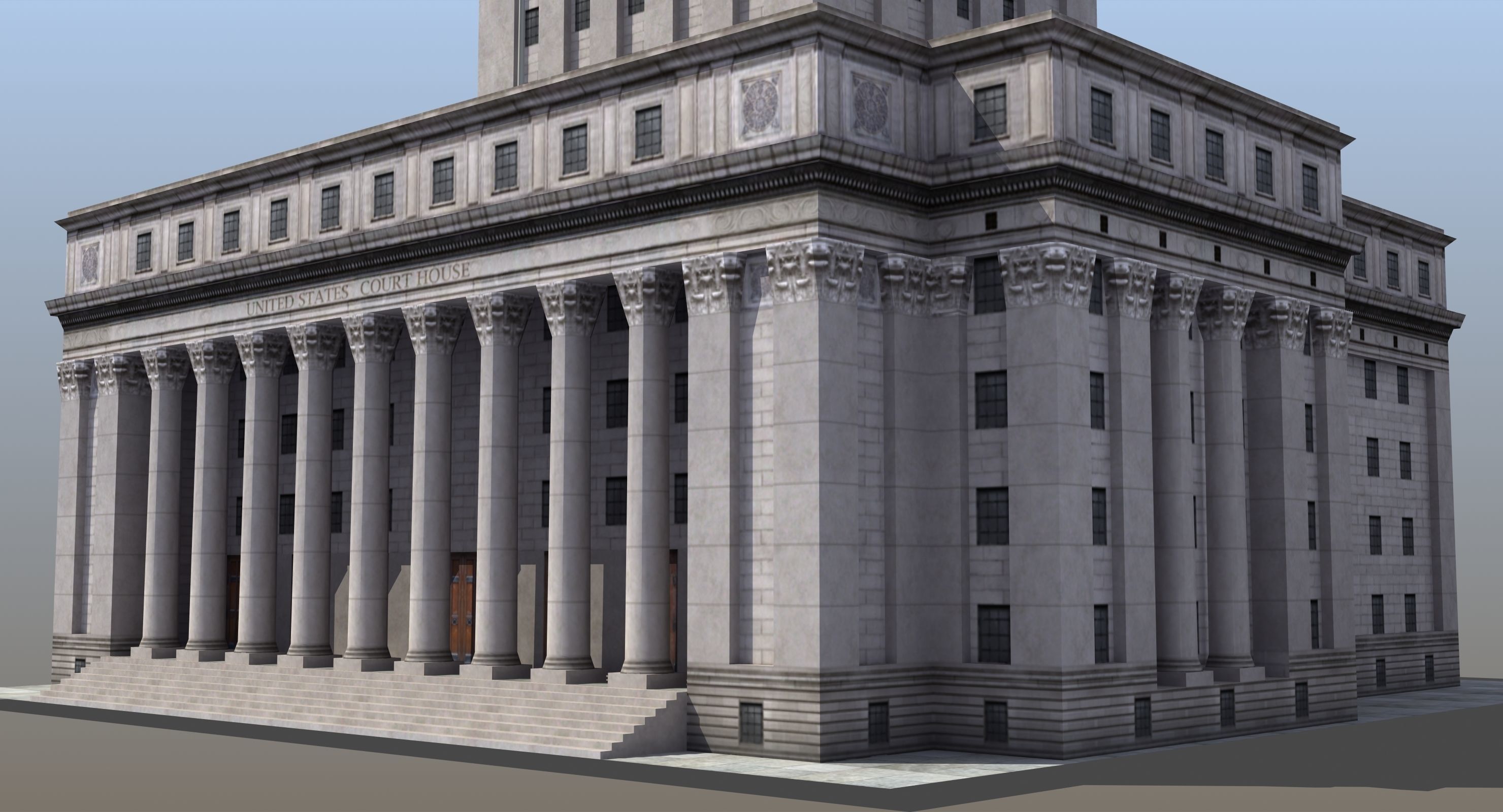 City Courthouse Building 3D model_21