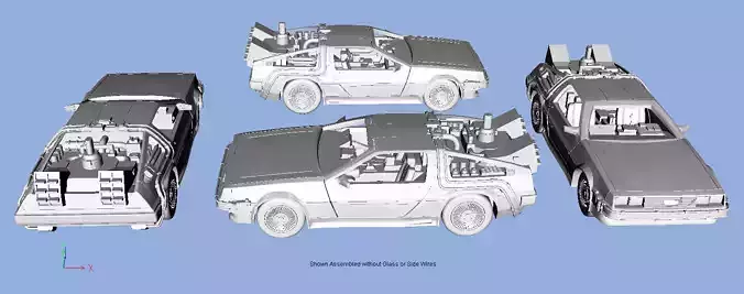 HO Scale or larger Back to the Future 3D Print Model 1-87 3D print model