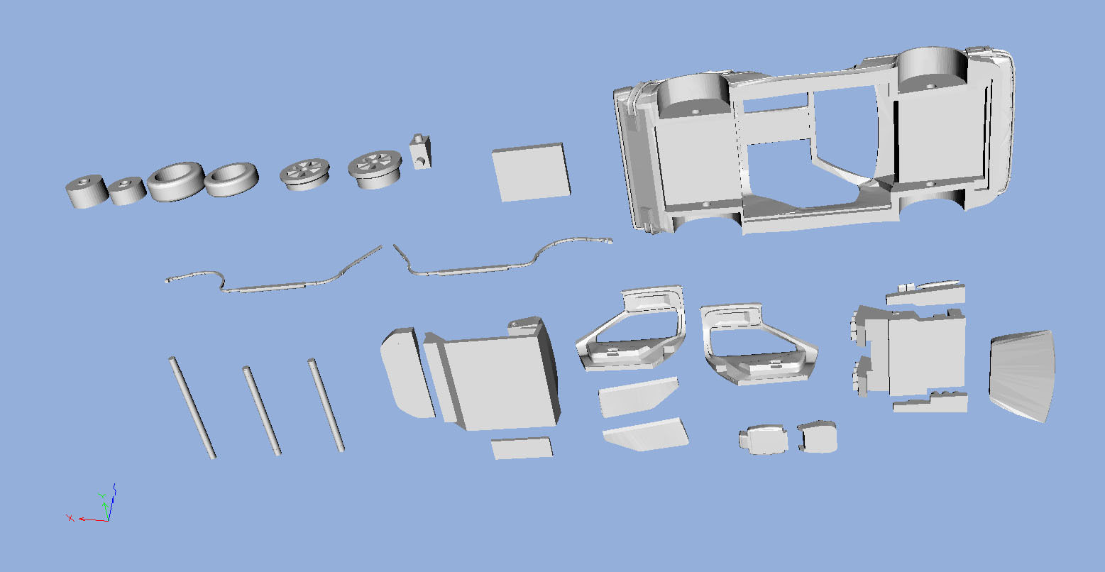 HO Scale or larger Back to the Future 3D Print Model 1-87 3D print model_3