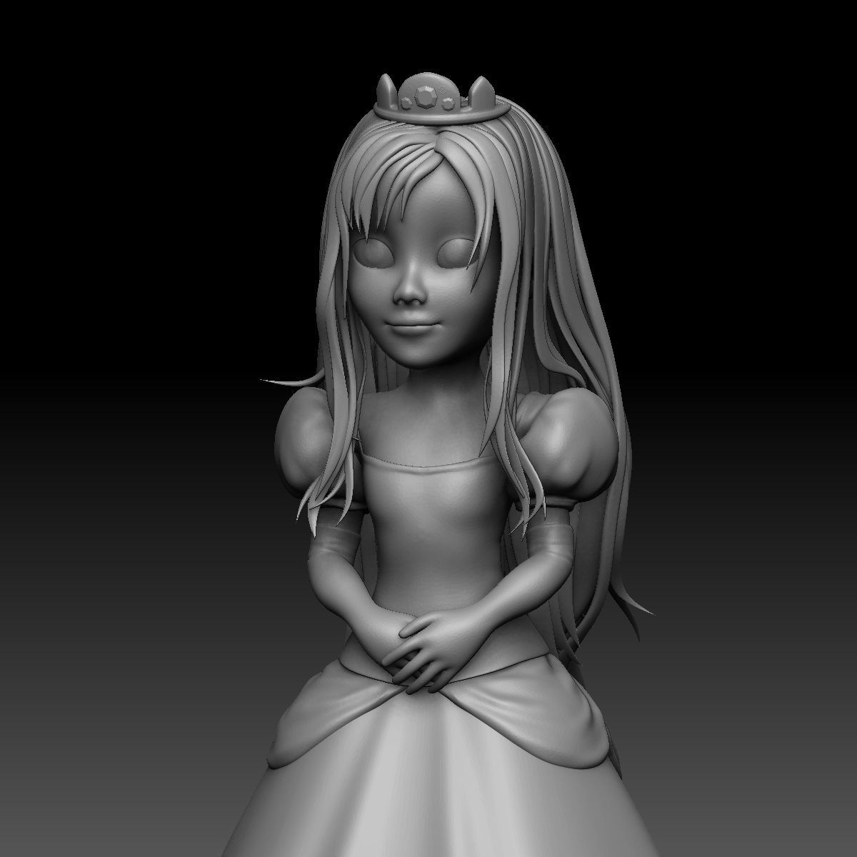 3D Printable Little Princess 3D print model_1