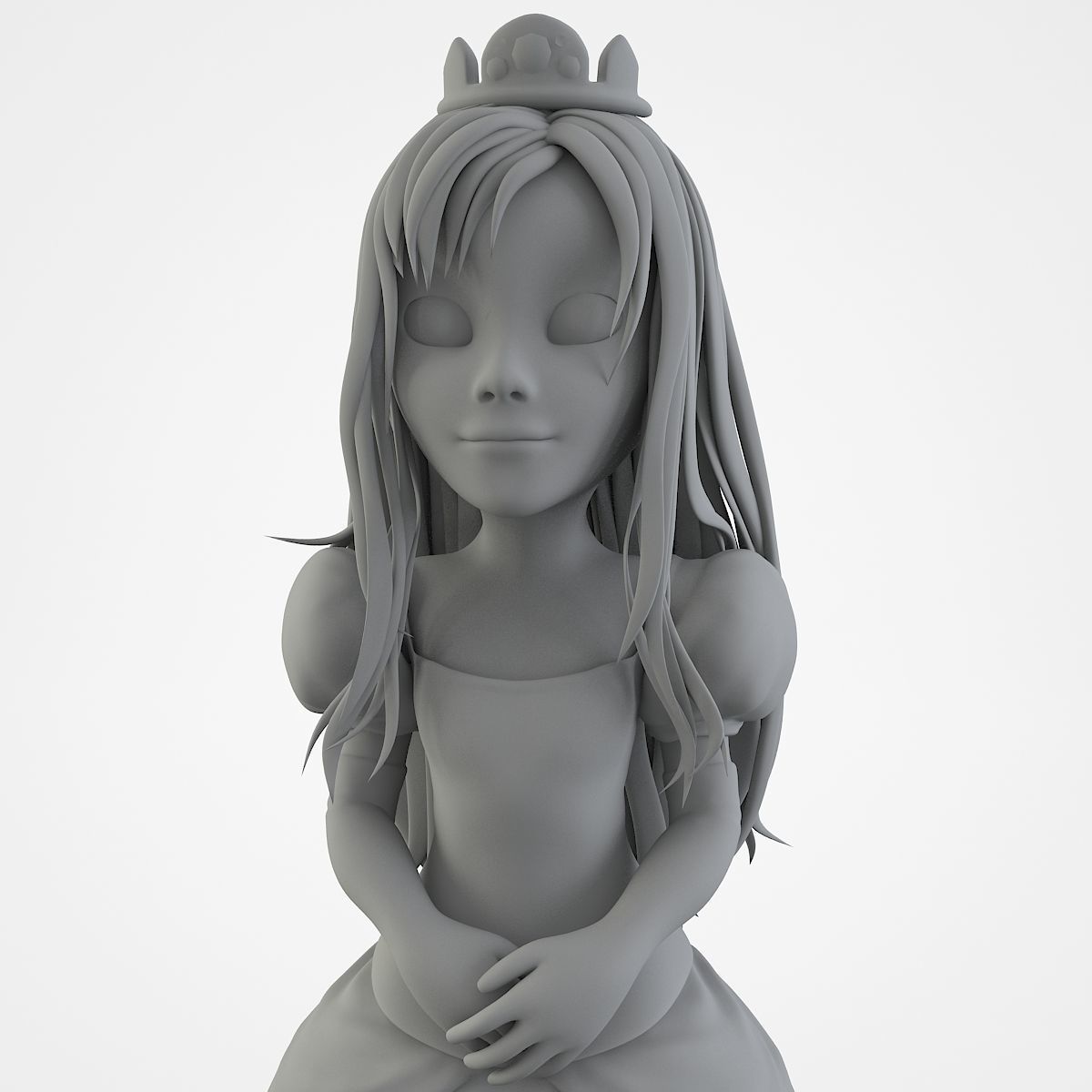 3D Printable Little Princess 3D print model_6