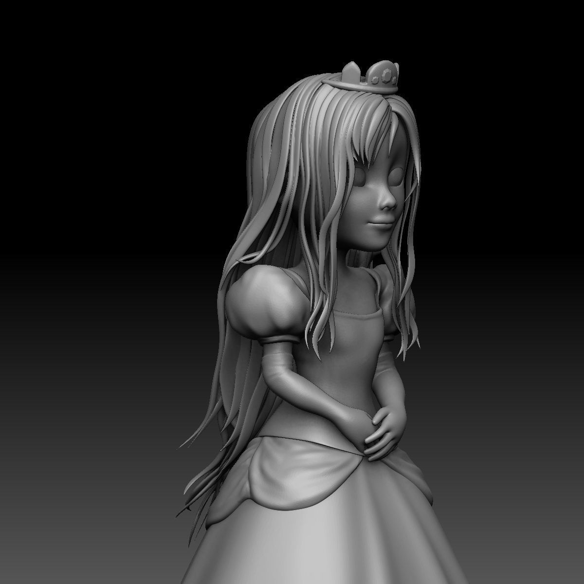 3D Printable Little Princess 3D print model_3