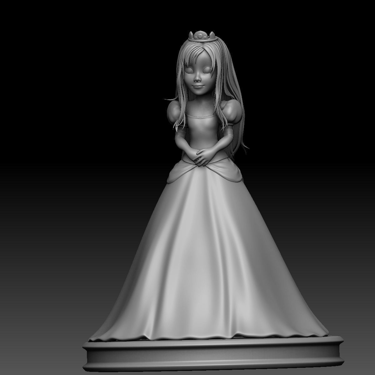 3D Printable Little Princess 3D print model_4
