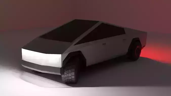 Cybertruck car with light