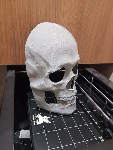 Realistic human skull mask 3D print model