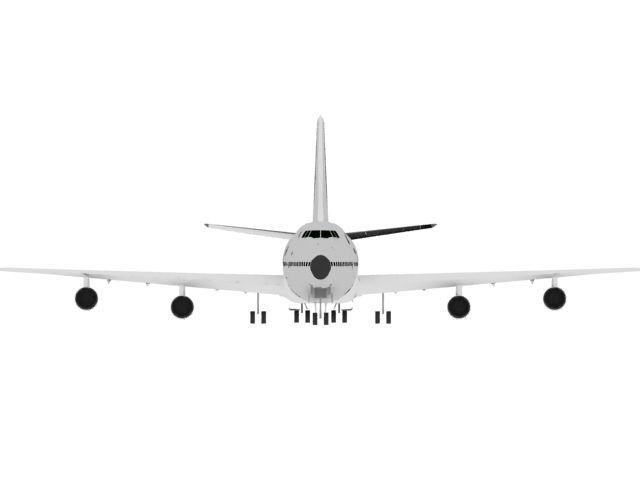 Airplane B747  Free 3D model_4