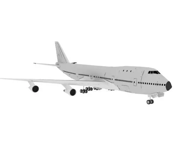 Airplane B747  Free 3D model_0