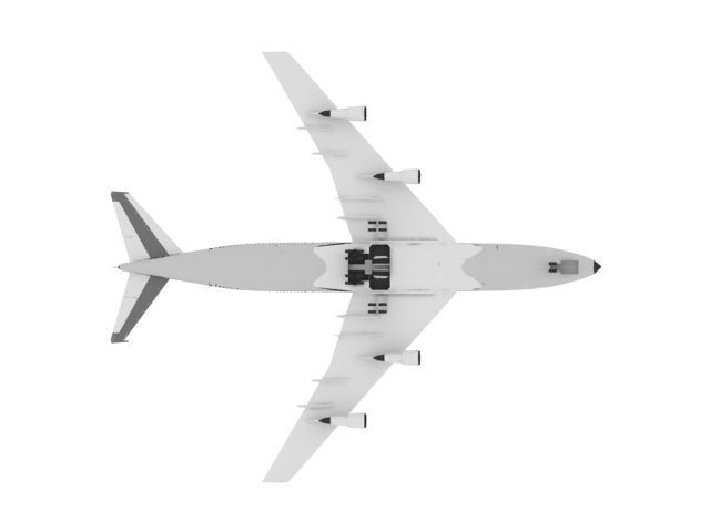 Airplane B747  Free 3D model_7