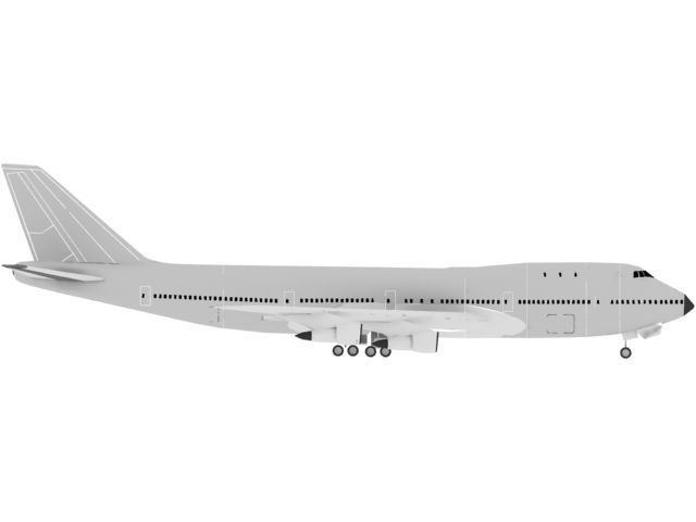 Airplane B747  Free 3D model_2