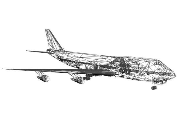 Airplane B747  Free 3D model_1