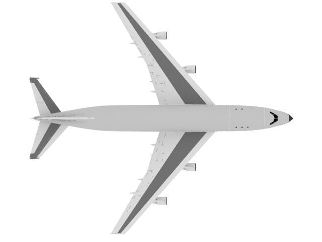 Airplane B747  Free 3D model_6