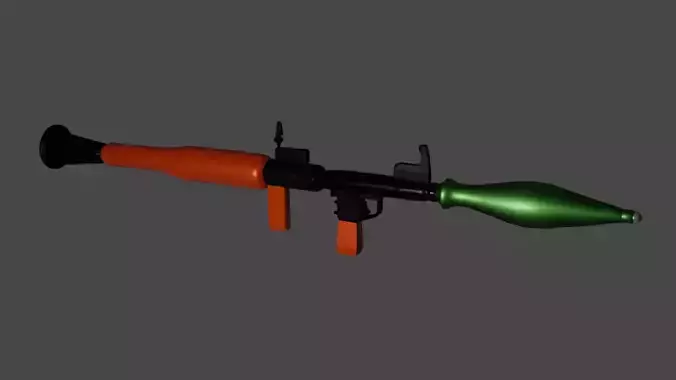 Low-Poly RPG-7 grenade launcher