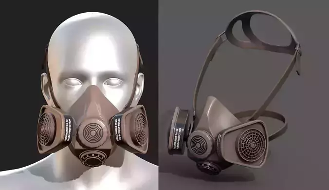 Gas mask protection isolated equipment armor scifi 