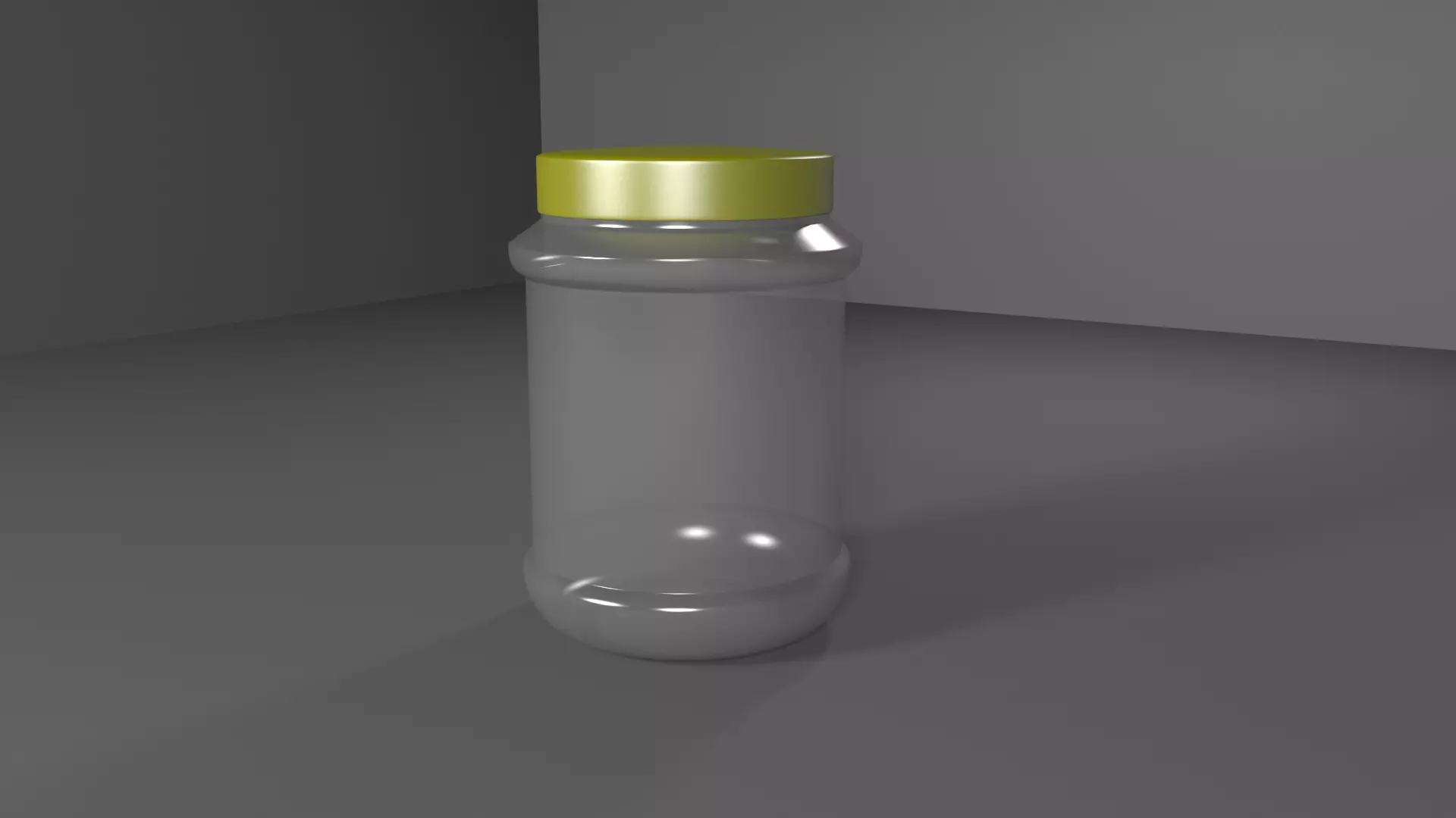 Plastic Jar Free low-poly 3D model