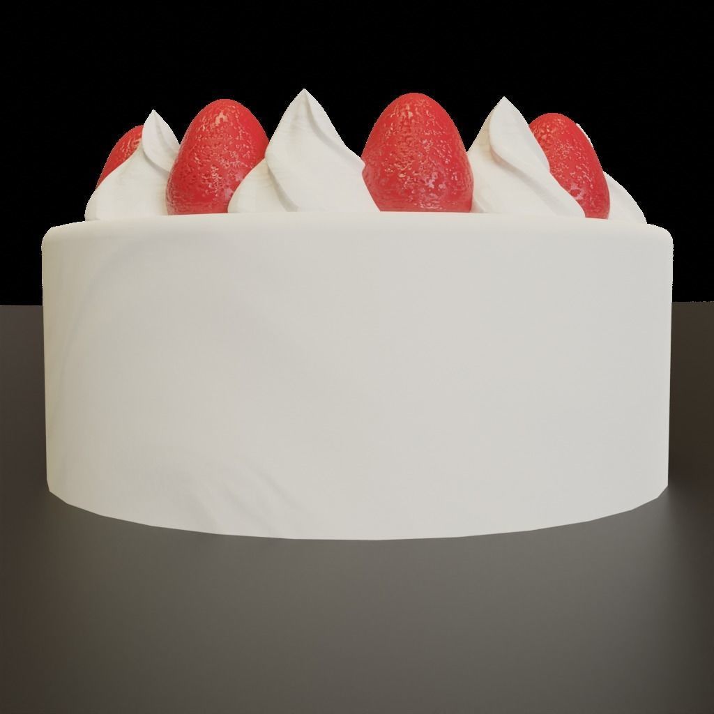 Birthday Cake 3D model_1