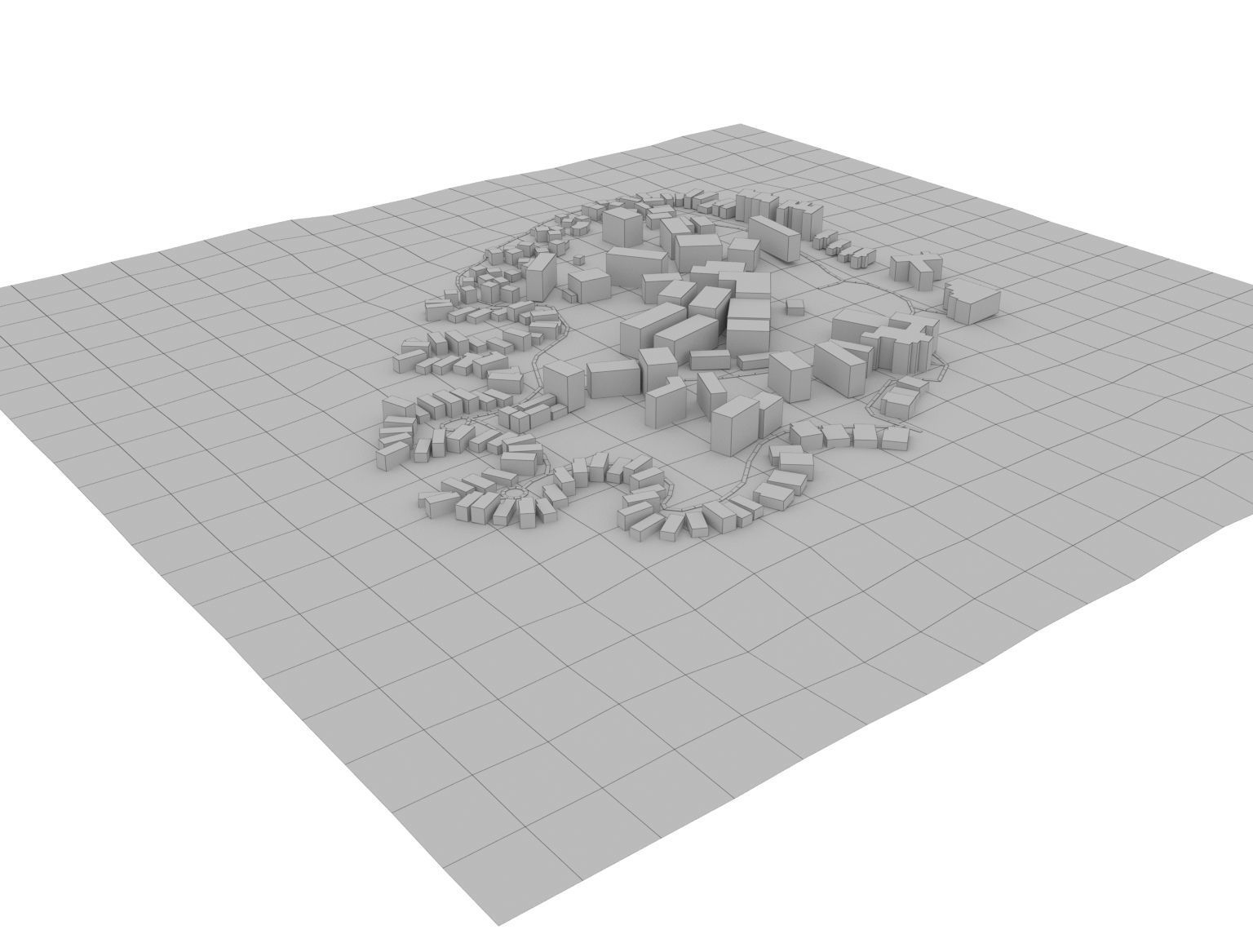 Maldives Island Low-poly 3D model_6