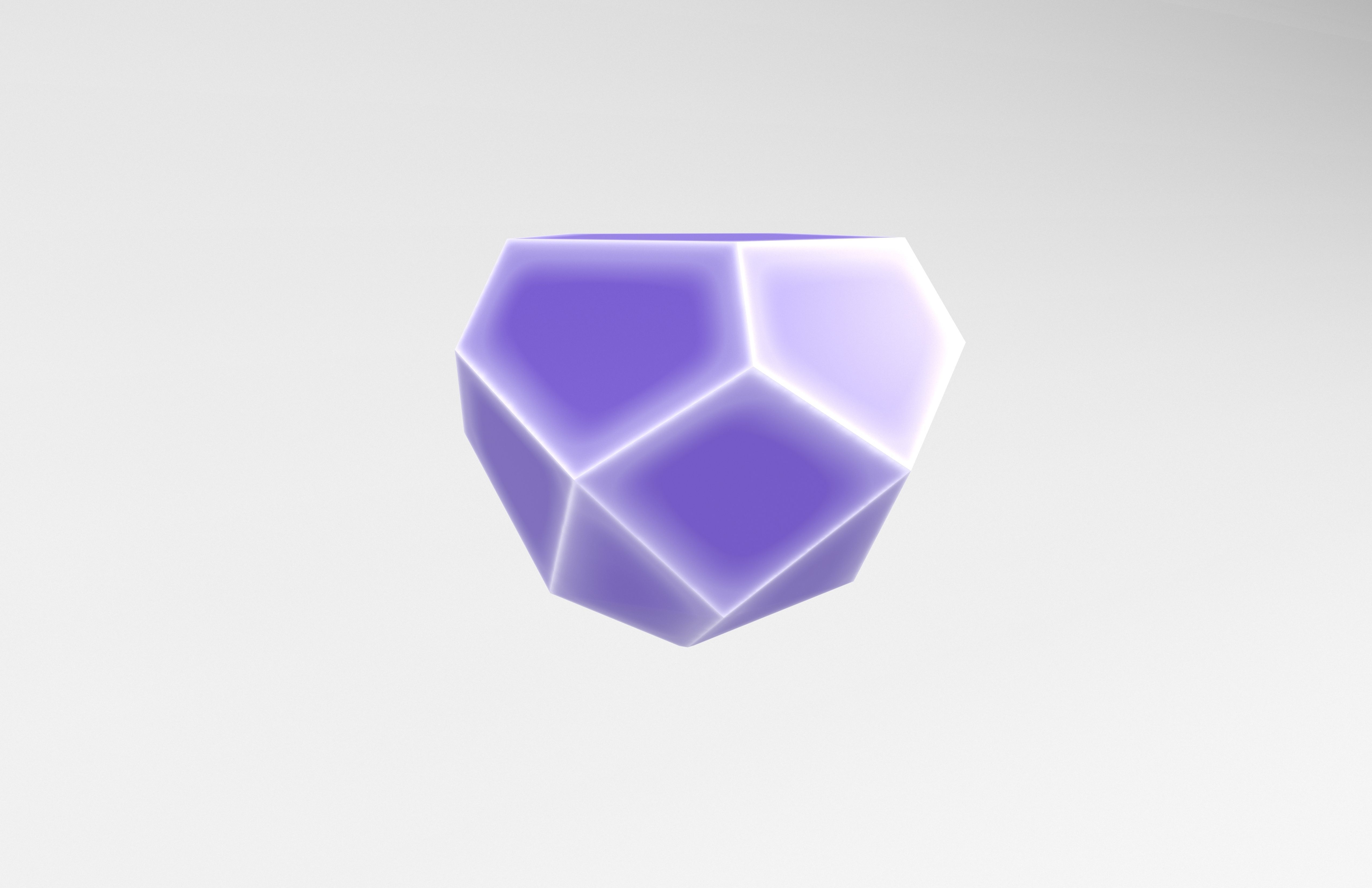 Diamond v1 005 Free low-poly 3D model_3
