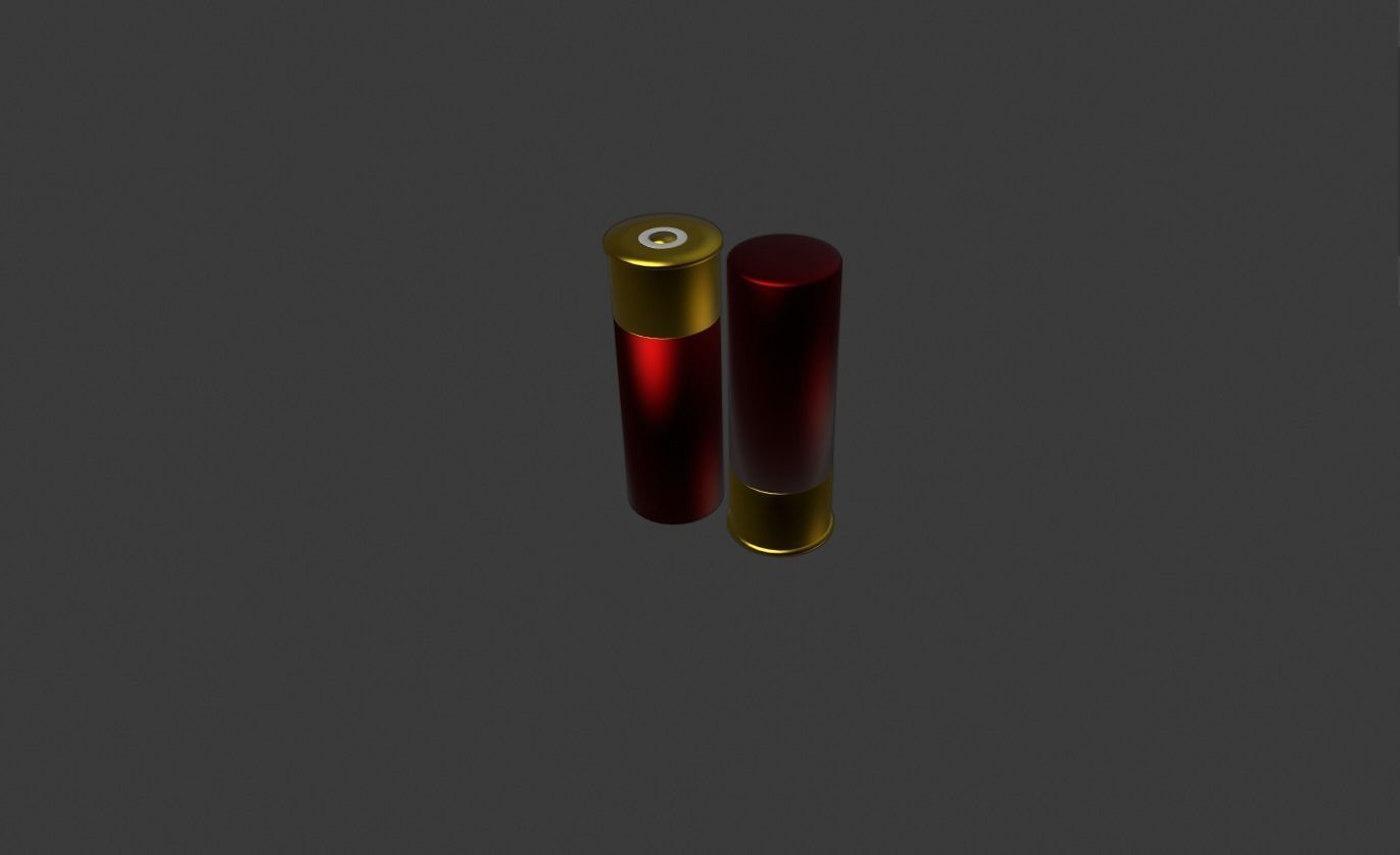 Shotgun and m4 Bullets Free low-poly 3D model_2