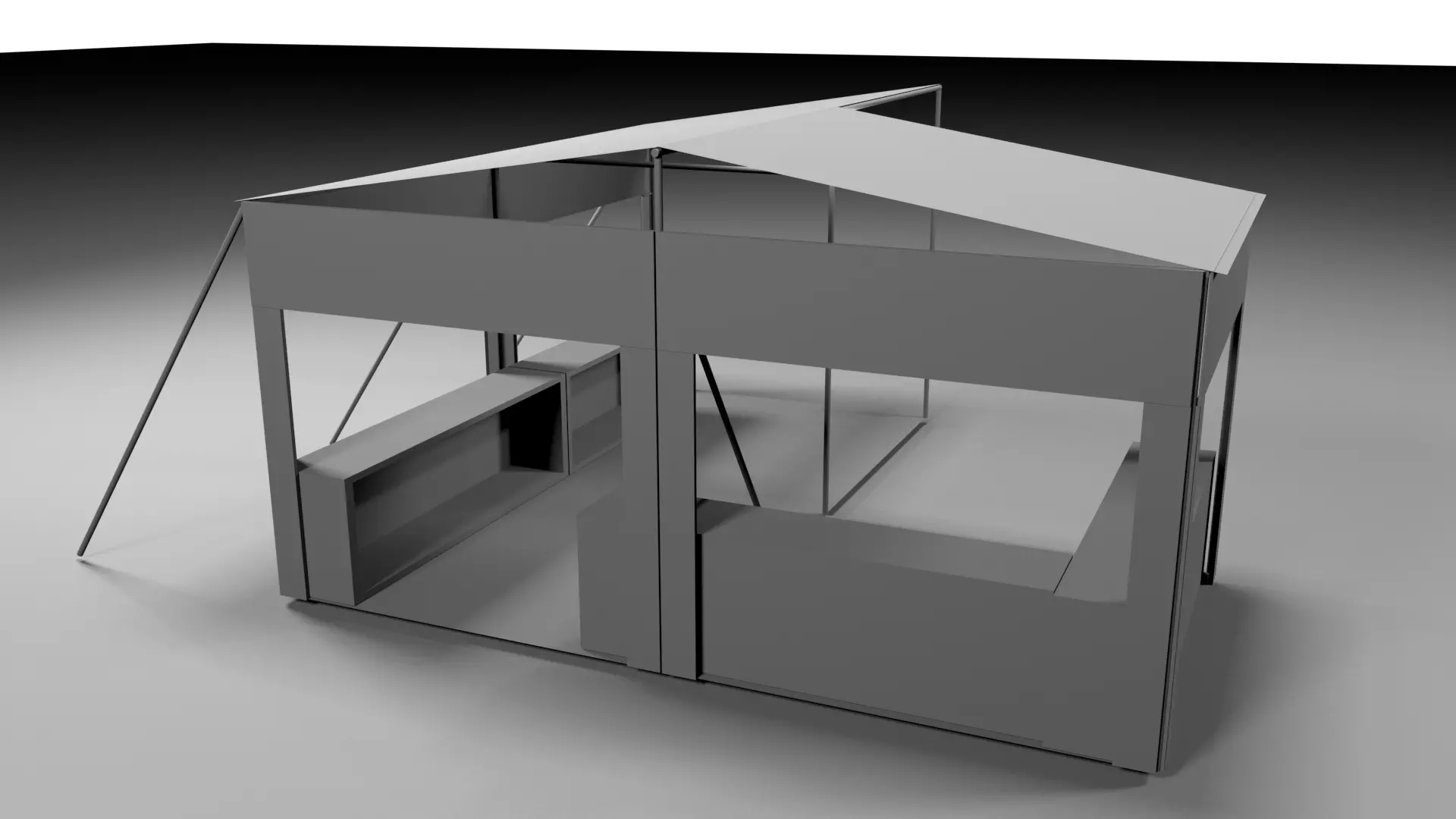 Clothe-Tent tent Free 3D model