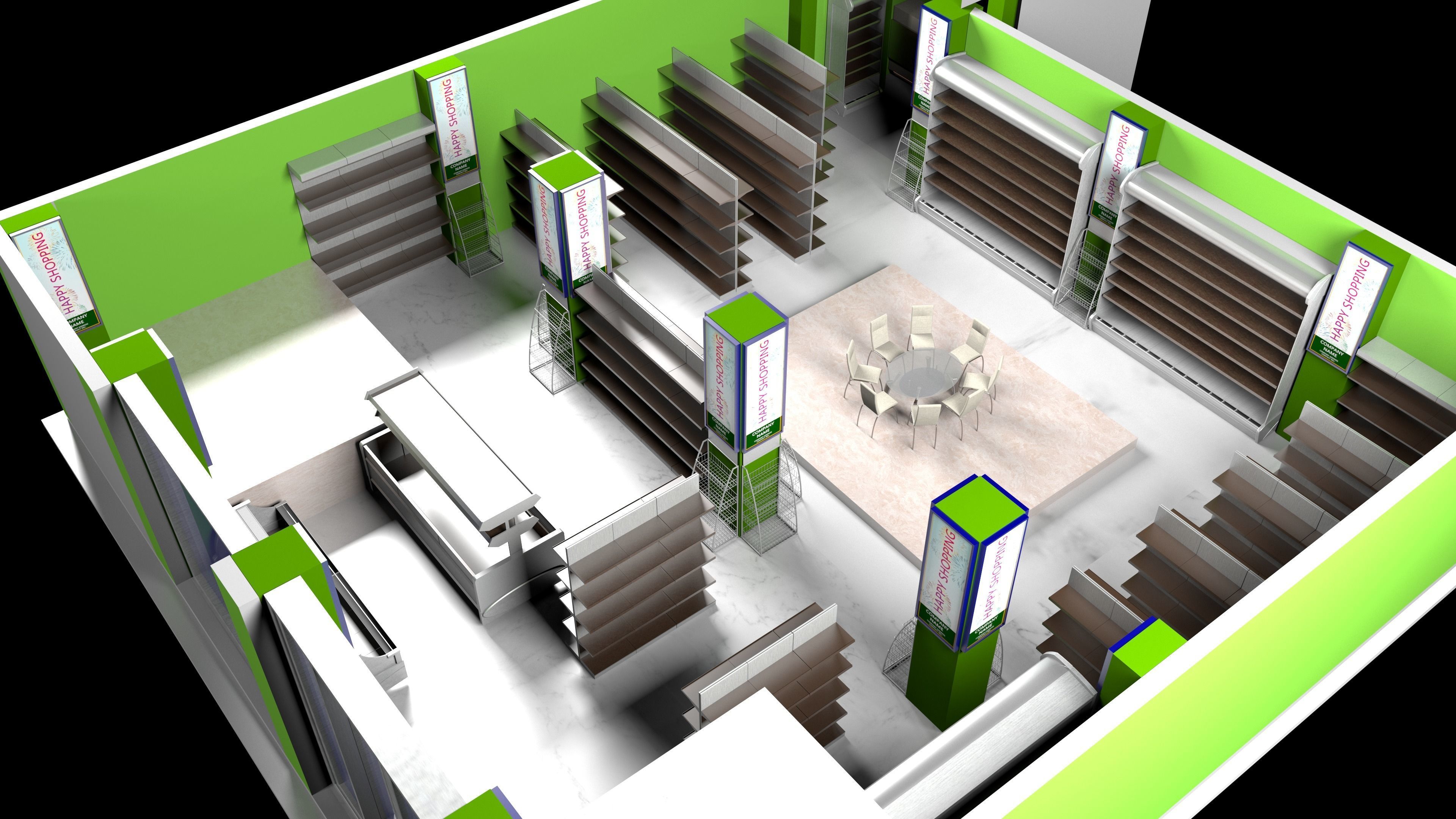 Garden Mart - 2 3D model_1