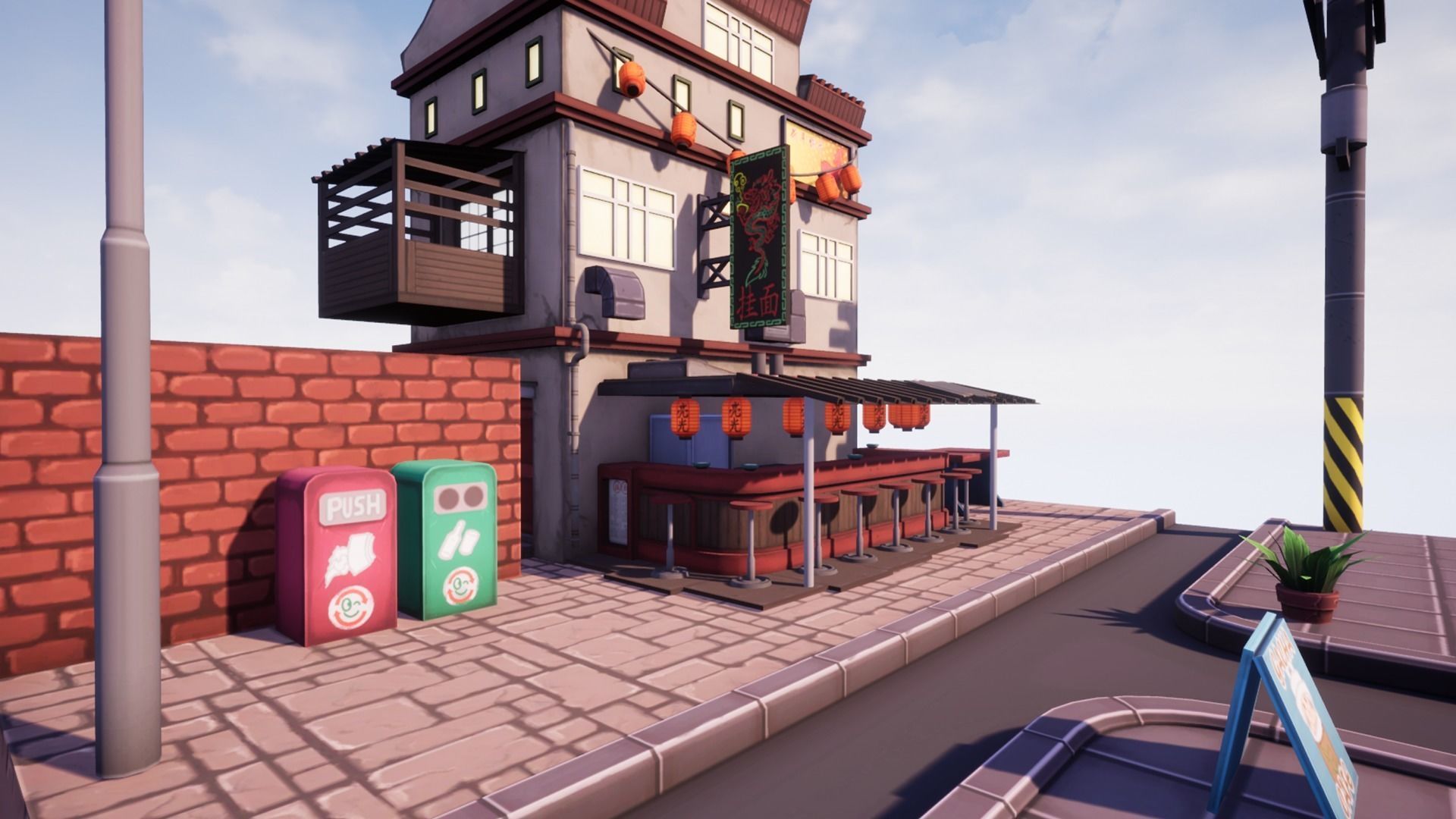 Kong Noodles Low-poly 3D model_18