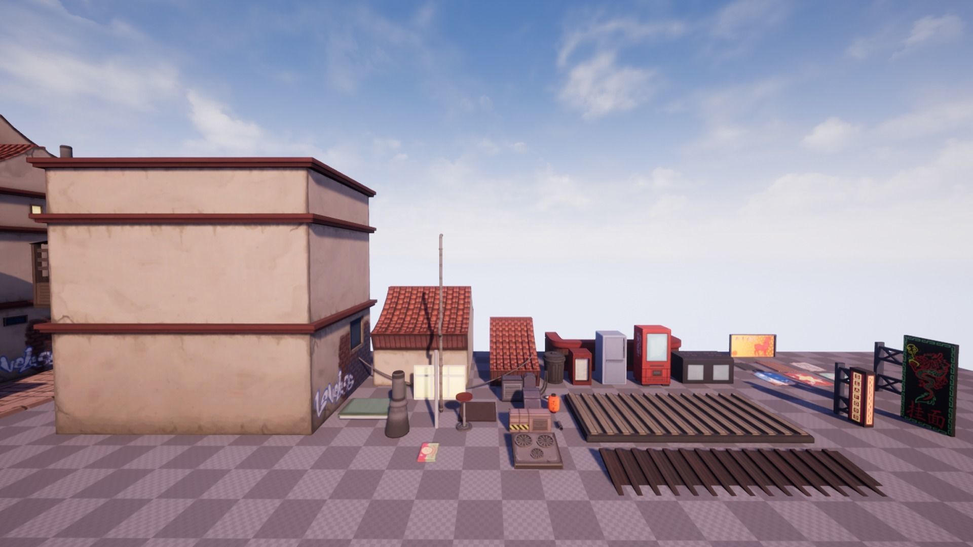 Kong Noodles Low-poly 3D model_17