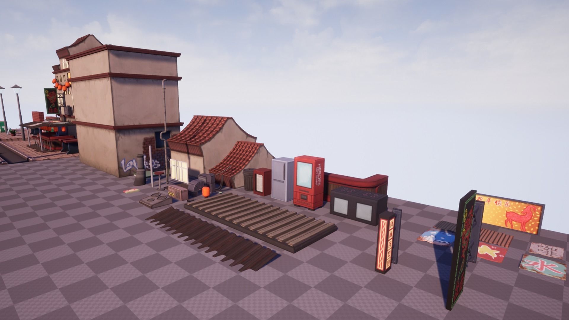 Kong Noodles Low-poly 3D model_20