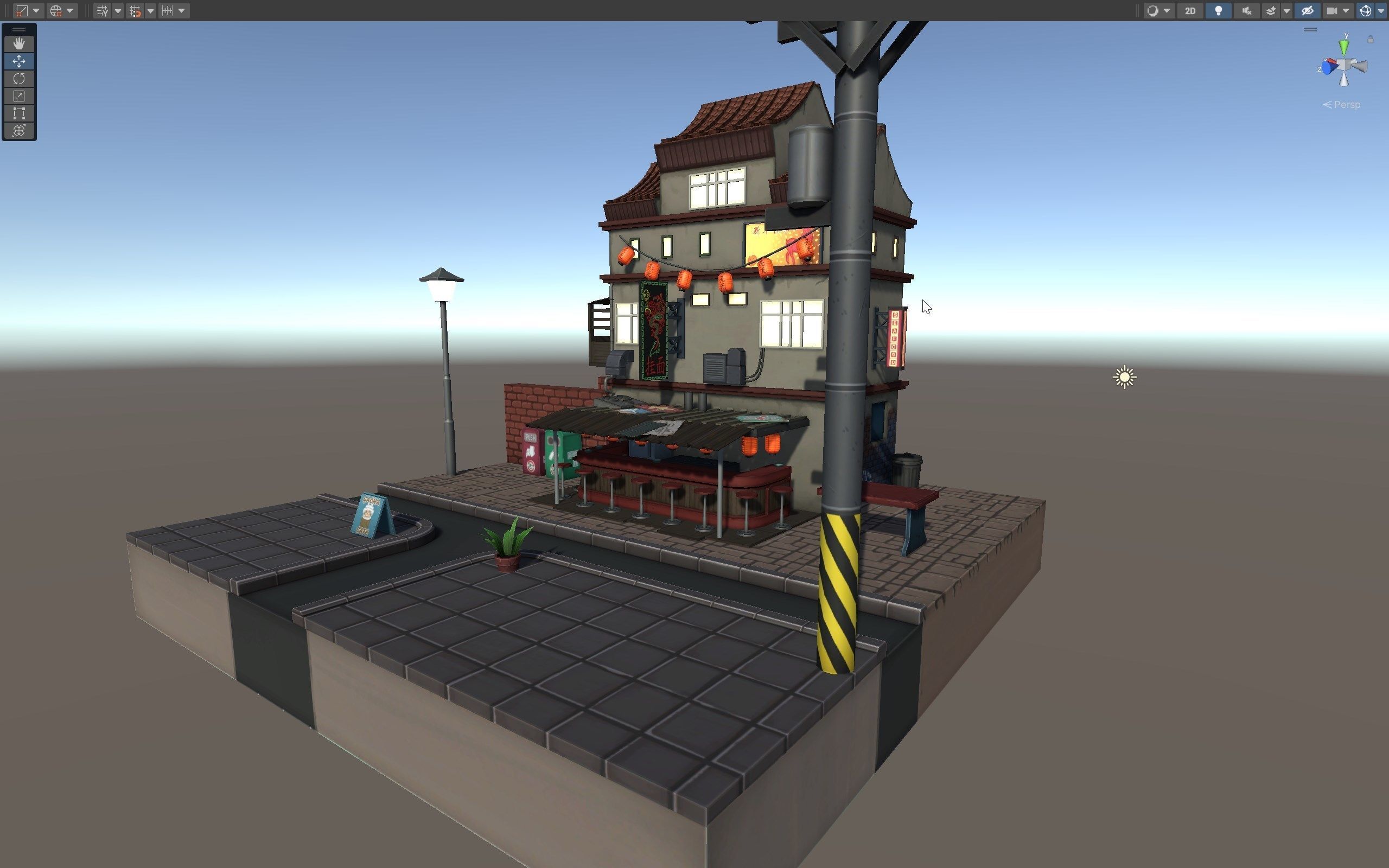 Kong Noodles Low-poly 3D model_10