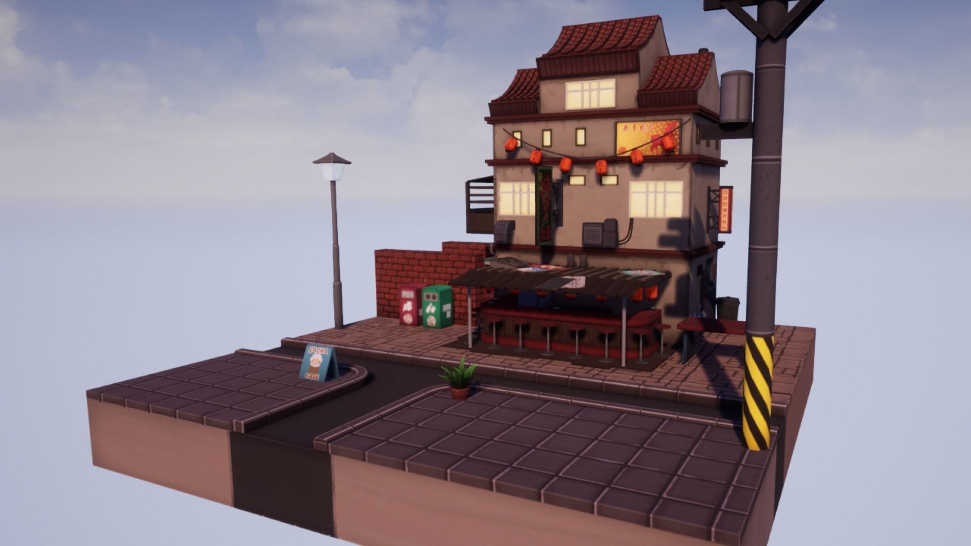 Kong Noodles Low-poly 3D model_15