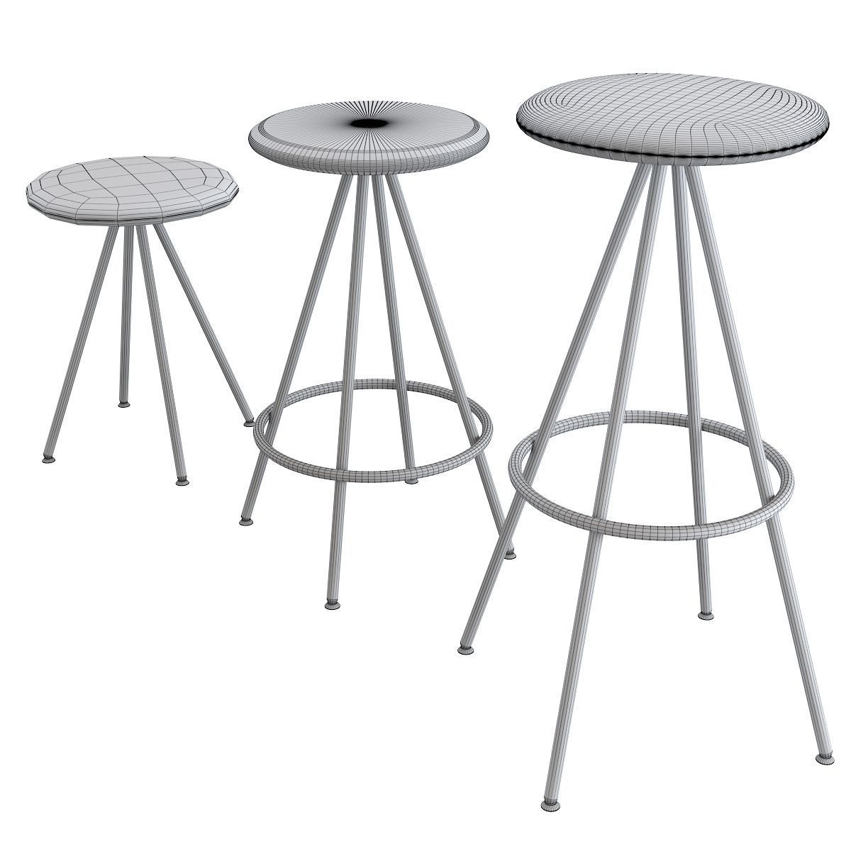 Chair and Bar Stool Sun by Inclass Chair and Barstool 3D model_10