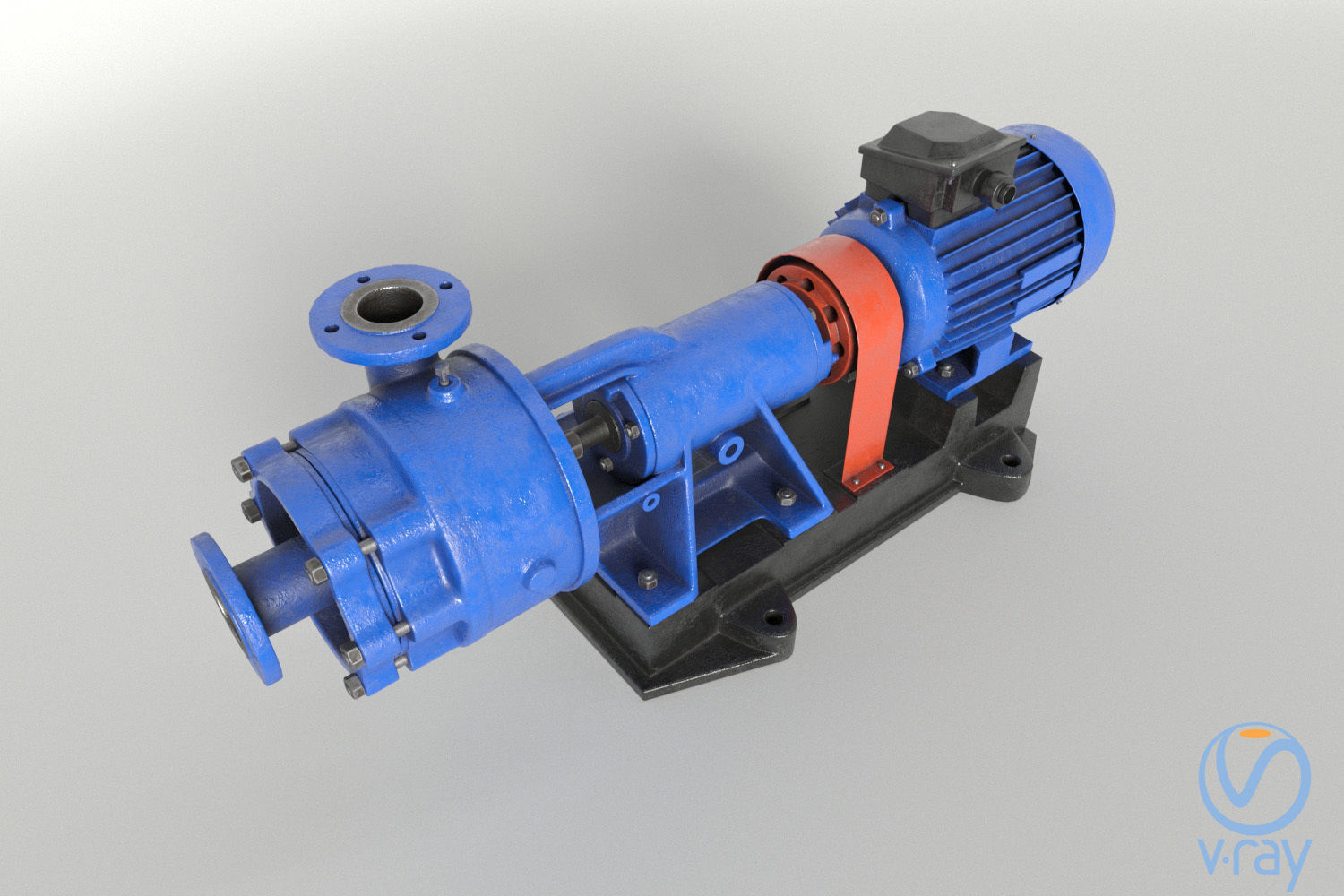 Centrifugal console pump free 3D model | CGTrader