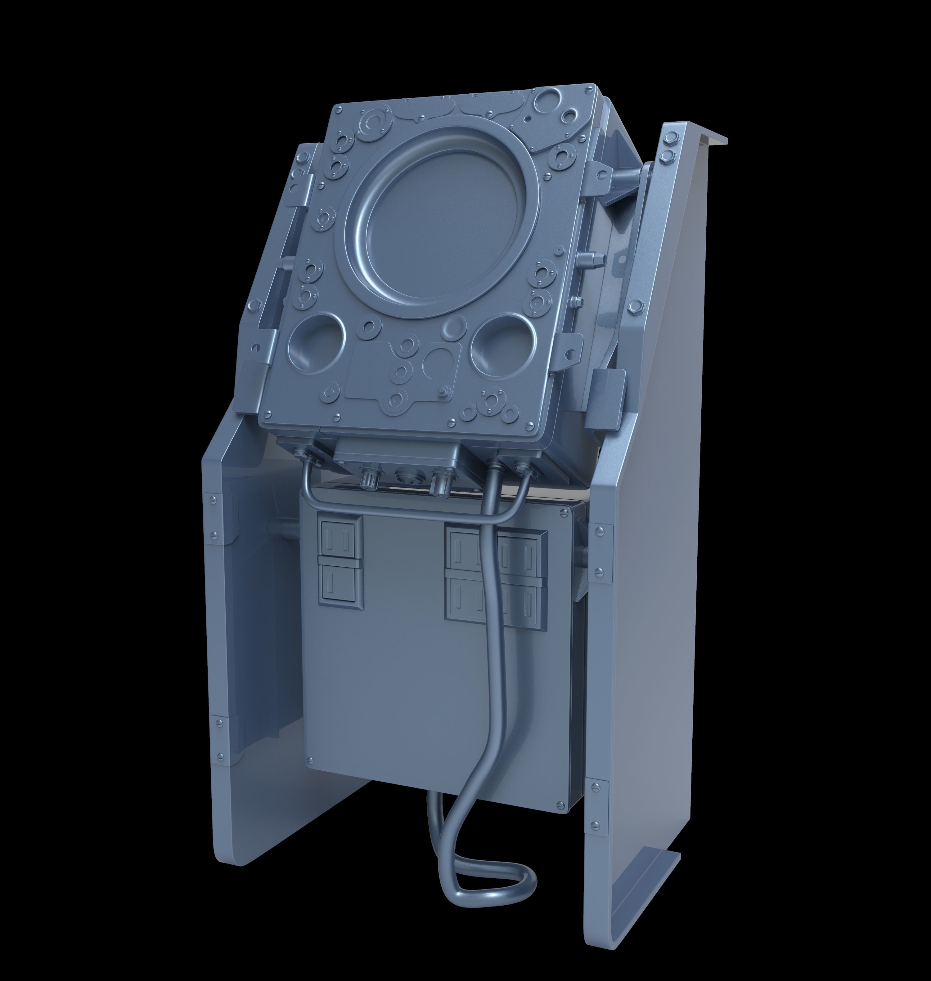 Sci-fi scene highpoly 3D model_5