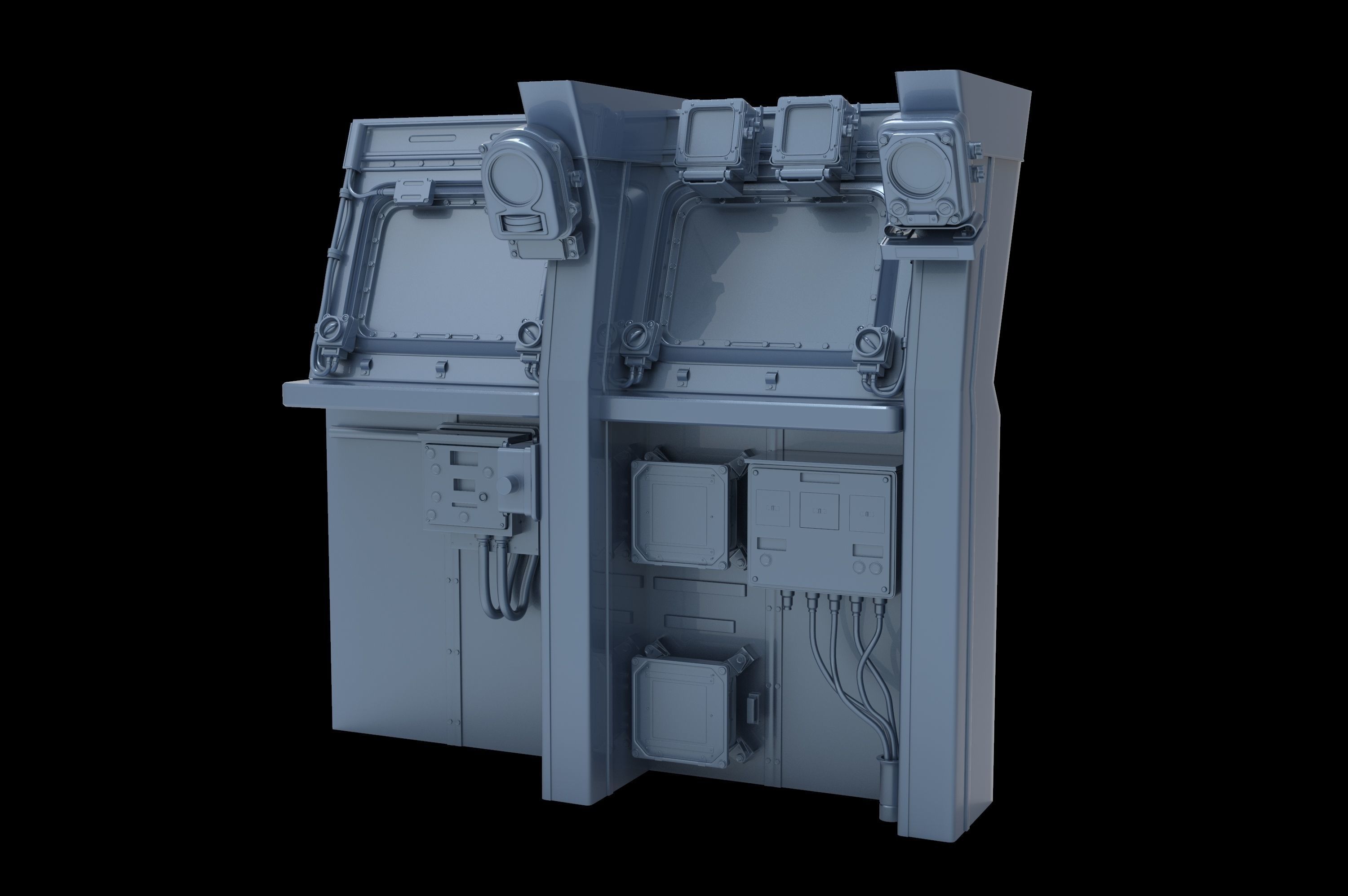 Sci-fi scene highpoly 3D model_8