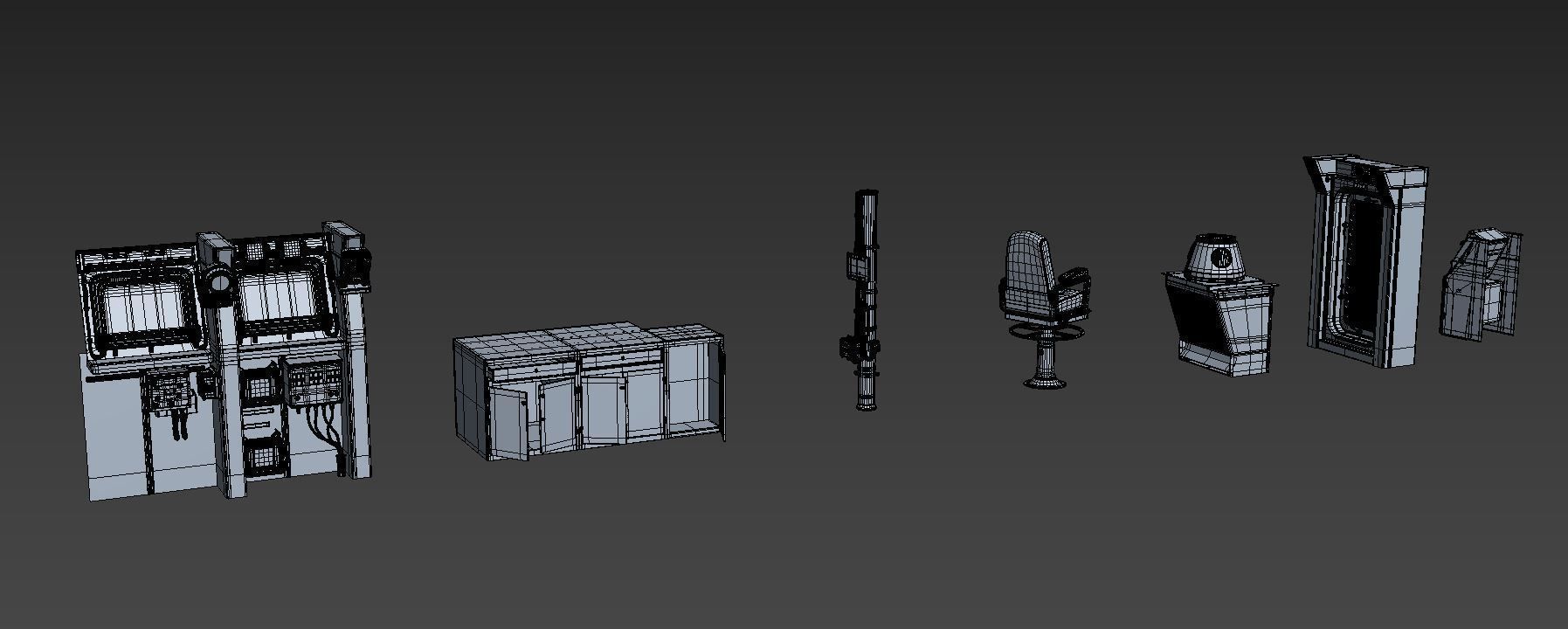 Sci-fi scene highpoly 3D model_7