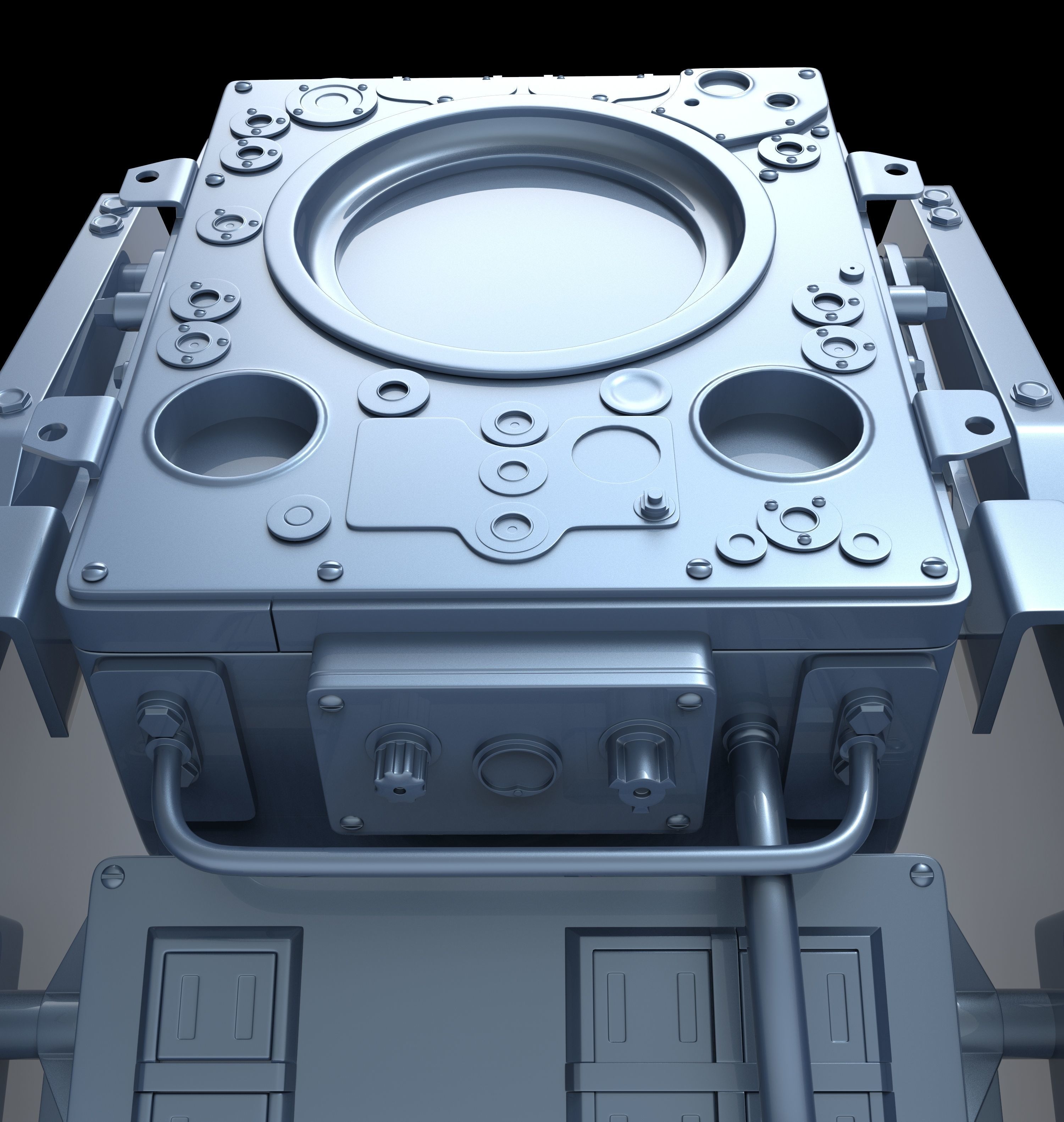 Sci-fi scene highpoly 3D model_6