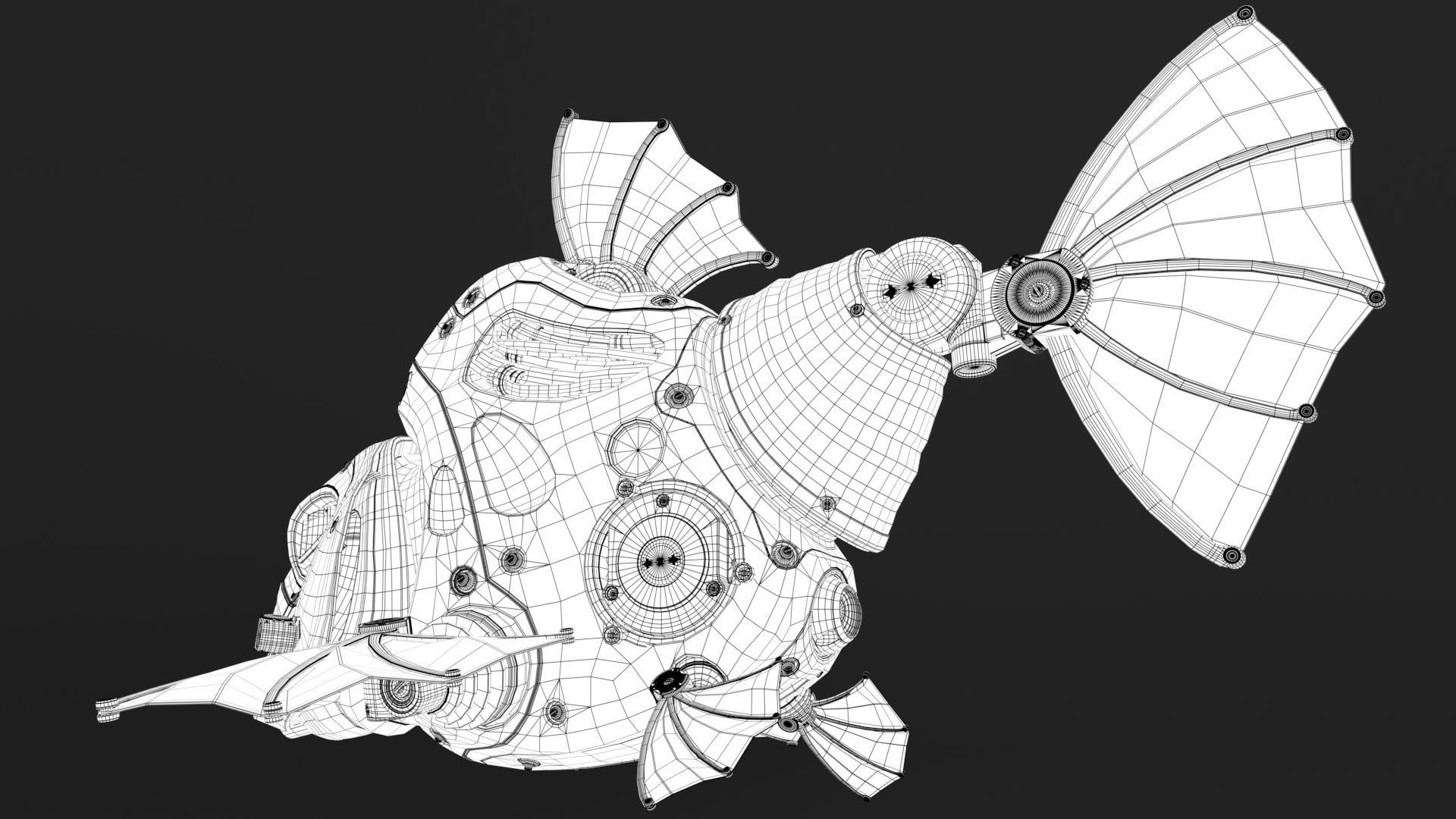 piranha robot 3D model_15