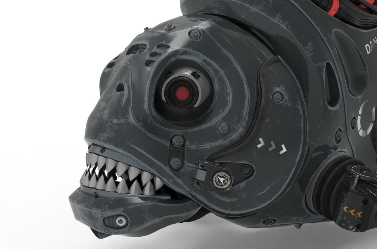 piranha robot 3D model_12