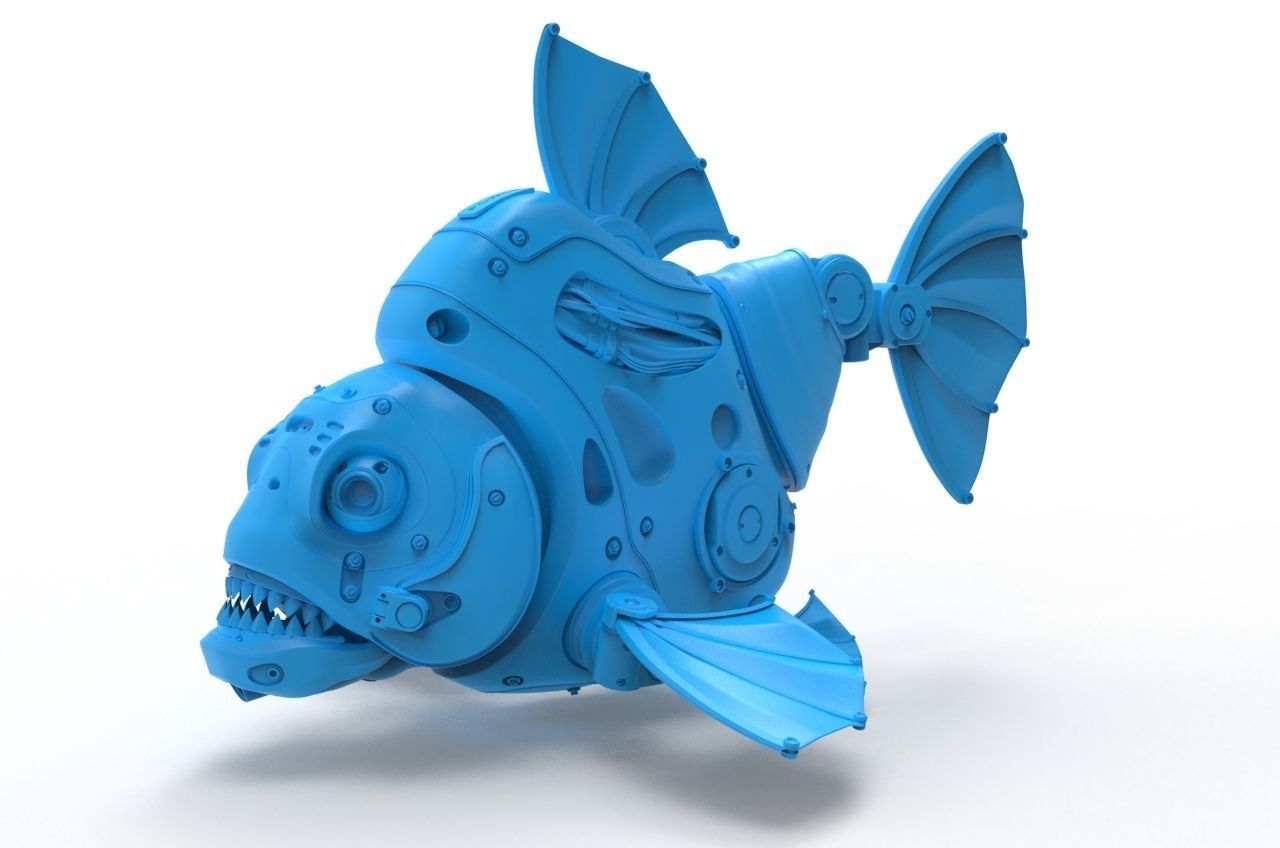 piranha robot 3D model_20