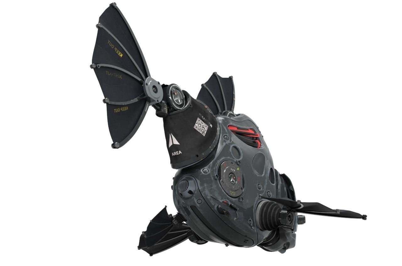 piranha robot 3D model_10