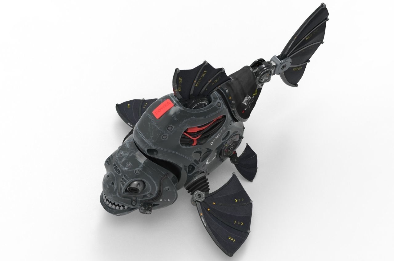 piranha robot 3D model_8