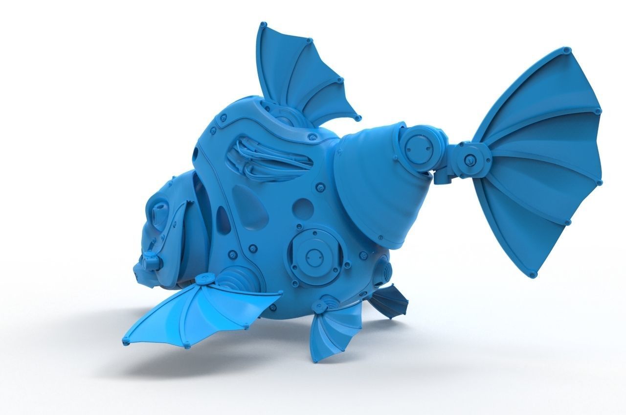 piranha robot 3D model_14