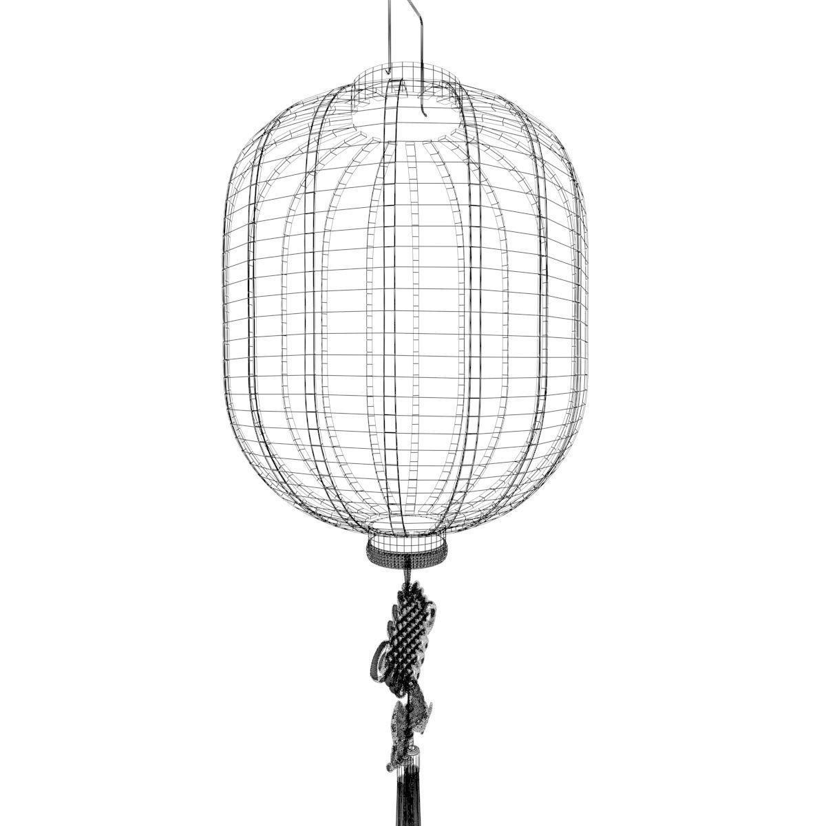 Chinese red Lantern 3D model_7