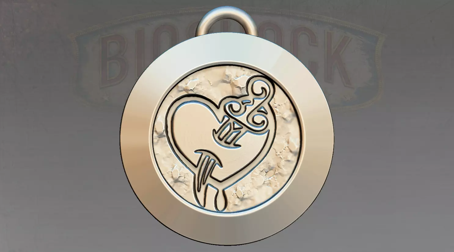 Possession biorock medallion 3D print model_0