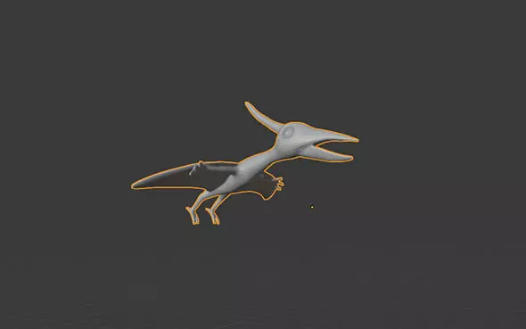 flying dinosaur 3D model_0