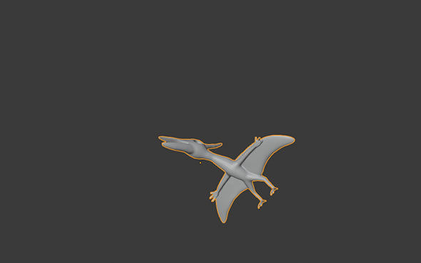 flying dinosaur 3D model_1