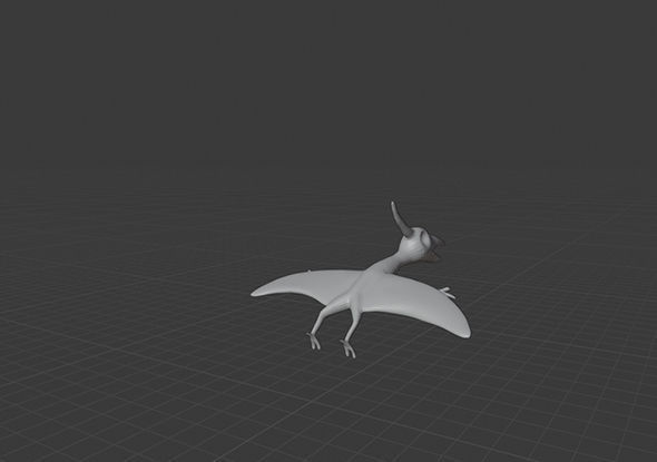 flying dinosaur 3D model_2