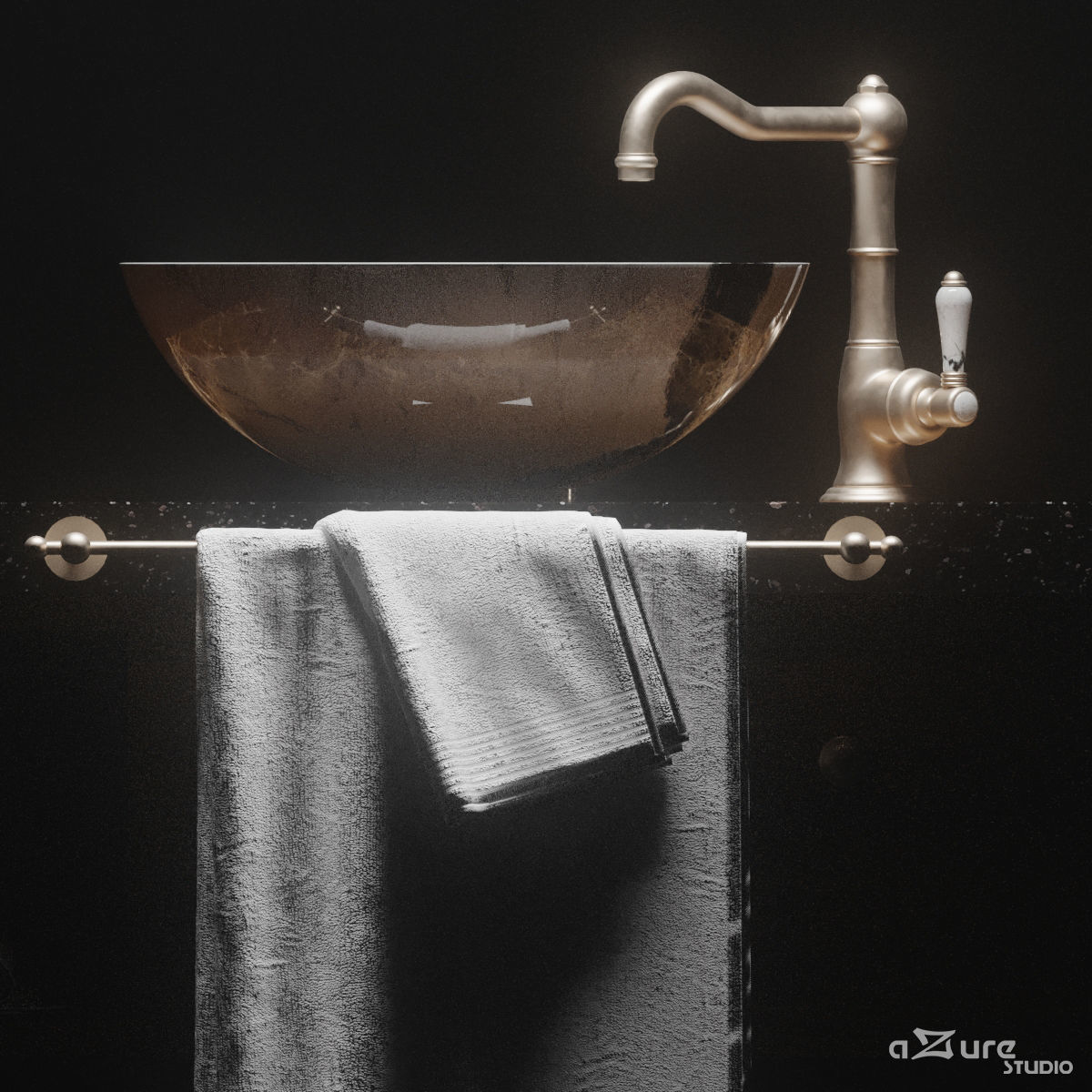 azure wash basin 01 3D model_2