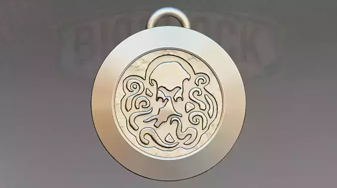 Undertow pendant with octopus 3D print model