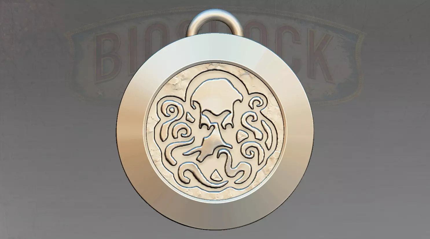 Undertow pendant with octopus 3D print model